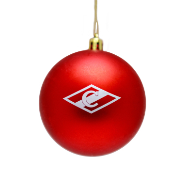 Новогодний шар красный